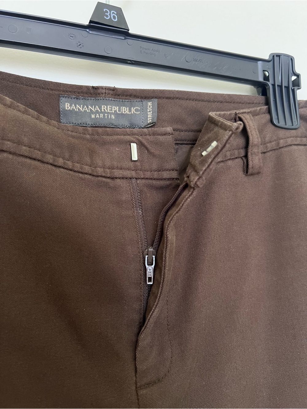 Banana Republic Chocolate Brown Straight Leg Trousers - Picture 3 of 7